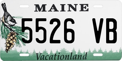 ME license plate 5526VB