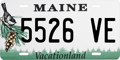 ME license plate 5526VE