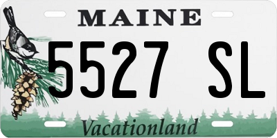 ME license plate 5527SL