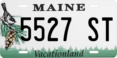 ME license plate 5527ST