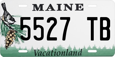 ME license plate 5527TB