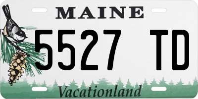 ME license plate 5527TD