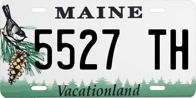 ME license plate 5527TH