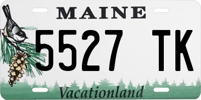 ME license plate 5527TK