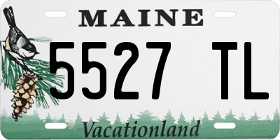ME license plate 5527TL