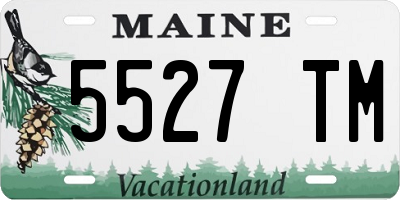 ME license plate 5527TM
