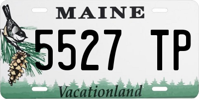 ME license plate 5527TP