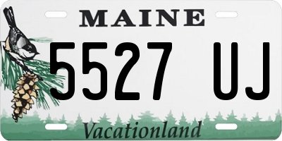 ME license plate 5527UJ