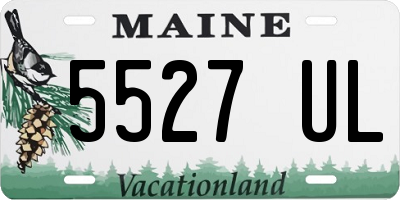 ME license plate 5527UL