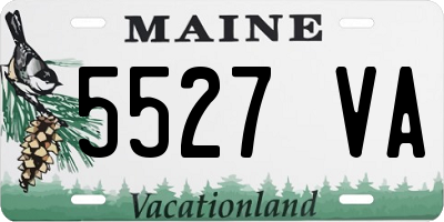 ME license plate 5527VA