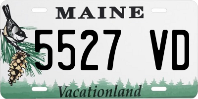 ME license plate 5527VD
