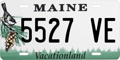 ME license plate 5527VE