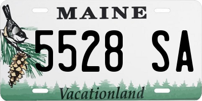 ME license plate 5528SA