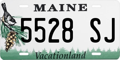 ME license plate 5528SJ