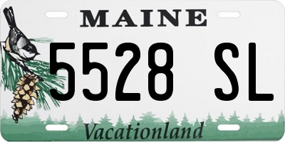 ME license plate 5528SL