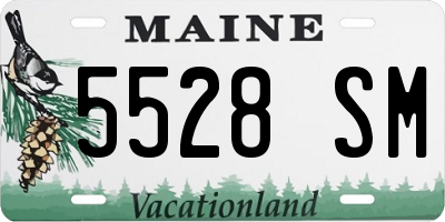 ME license plate 5528SM