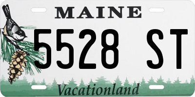 ME license plate 5528ST