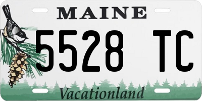 ME license plate 5528TC