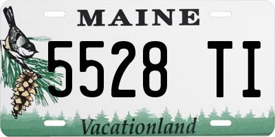 ME license plate 5528TI