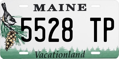 ME license plate 5528TP
