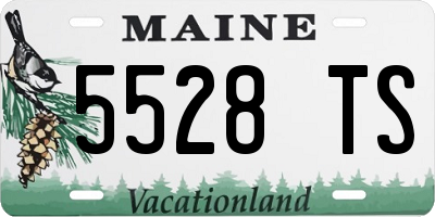 ME license plate 5528TS