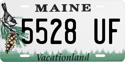 ME license plate 5528UF