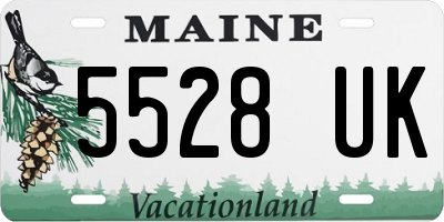 ME license plate 5528UK