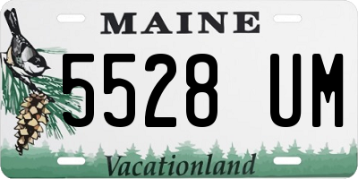 ME license plate 5528UM