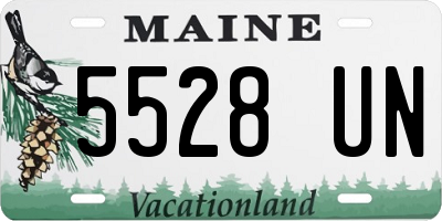 ME license plate 5528UN