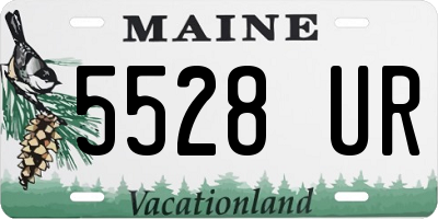 ME license plate 5528UR