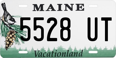 ME license plate 5528UT