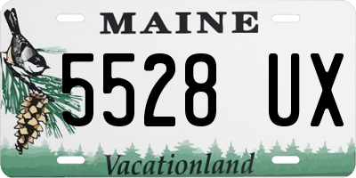 ME license plate 5528UX