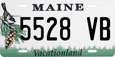 ME license plate 5528VB