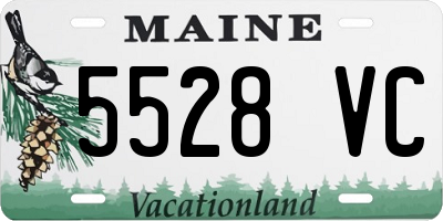 ME license plate 5528VC