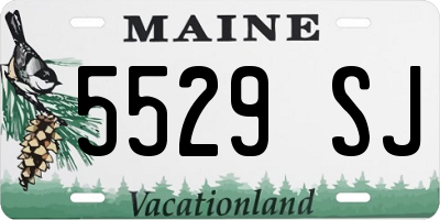 ME license plate 5529SJ