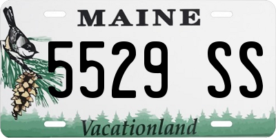 ME license plate 5529SS