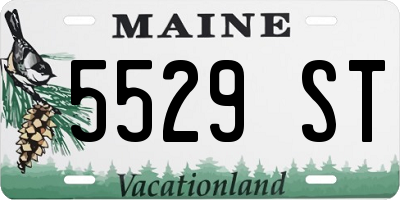 ME license plate 5529ST
