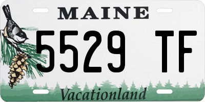 ME license plate 5529TF