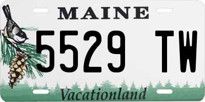 ME license plate 5529TW