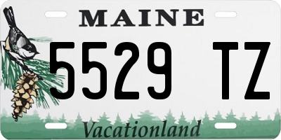 ME license plate 5529TZ