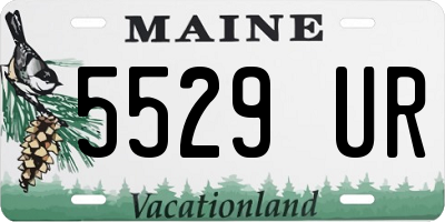 ME license plate 5529UR