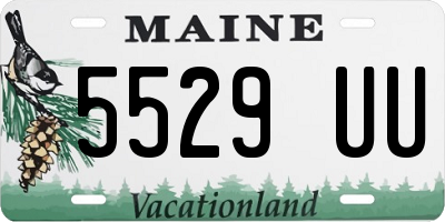 ME license plate 5529UU