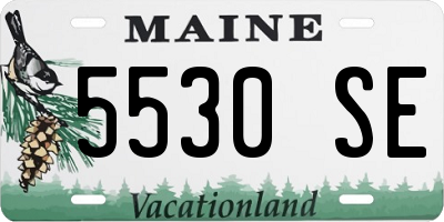 ME license plate 5530SE