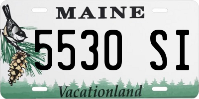 ME license plate 5530SI