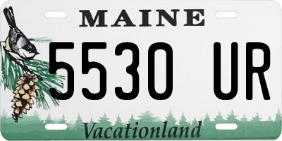 ME license plate 5530UR