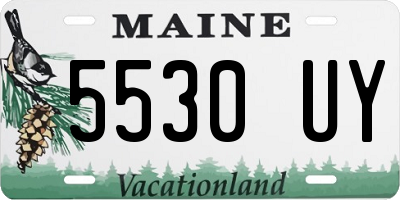 ME license plate 5530UY