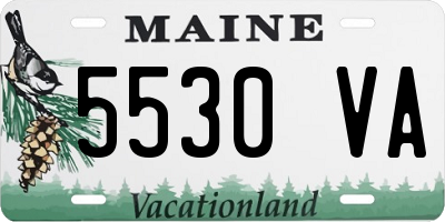ME license plate 5530VA