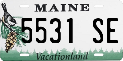 ME license plate 5531SE