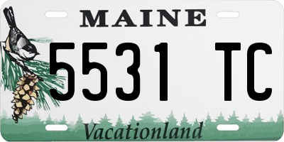 ME license plate 5531TC