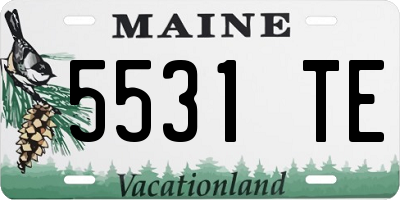 ME license plate 5531TE
